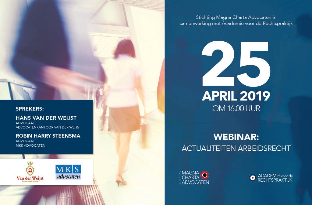 Webinar | Actualiteiten Arbeidsrecht